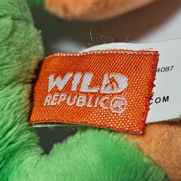 Wild Republic Huggers Red Eyed Tree Frog 8 in Plush Slap Bracelet Stuffed Animal - Picture 5 of 7